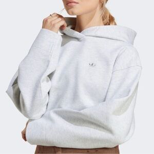 ADIDAS ORIGINALS Women’s Light Gray Adicolor Contempo Hoodie